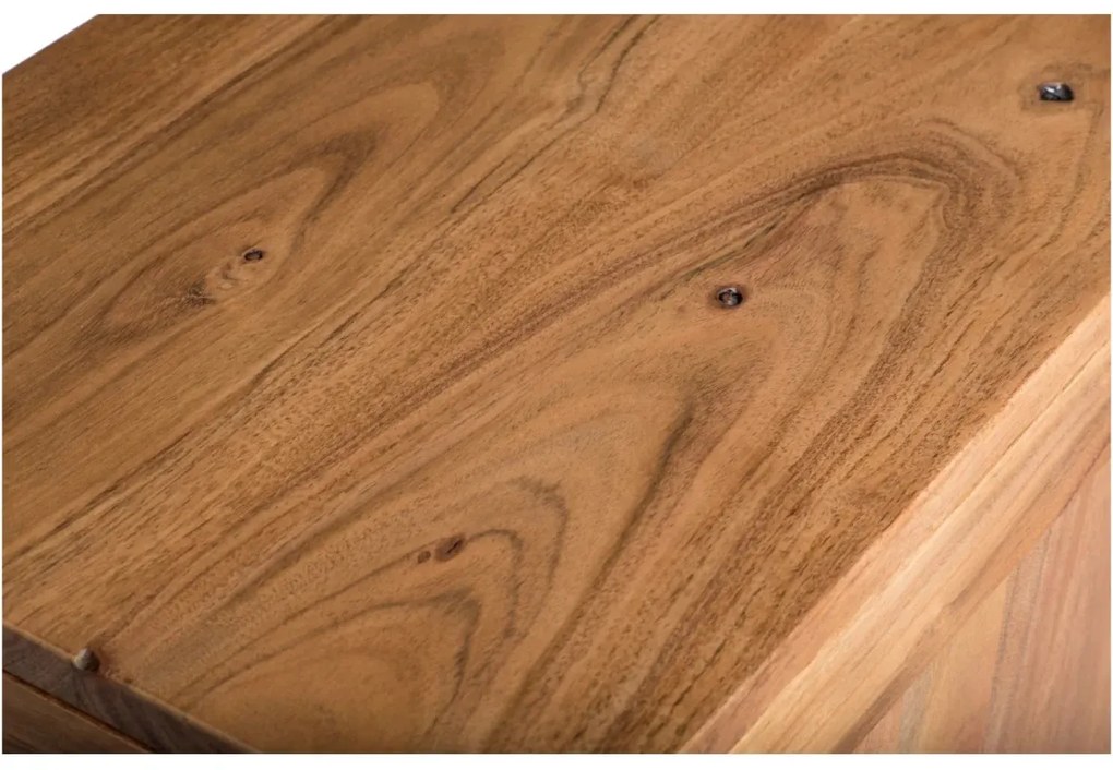 furniture-nabytek.cz - Masivní koupelnová sestava Auckland z akáciového dřeva, lakovaná, hnědá