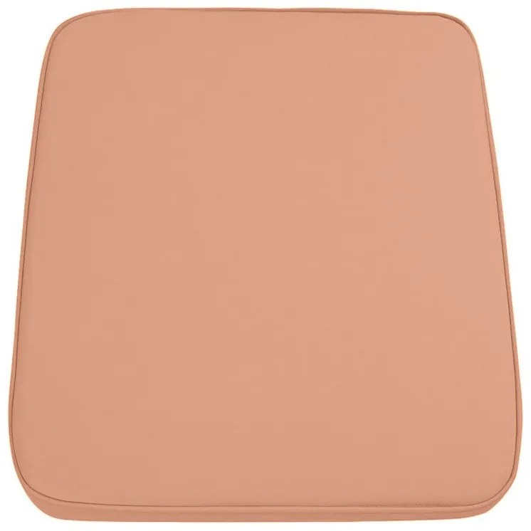 Vonkajší podsedák na stoličku VIREON 44x45 cm, hnedo-oranžový