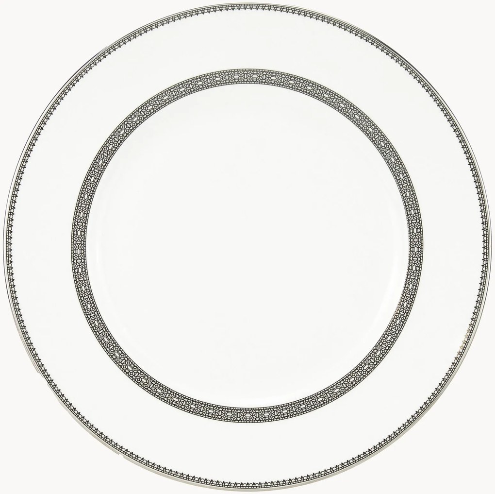 Plytký tanier z jemného kostného porcelánu Vera Wang Lace