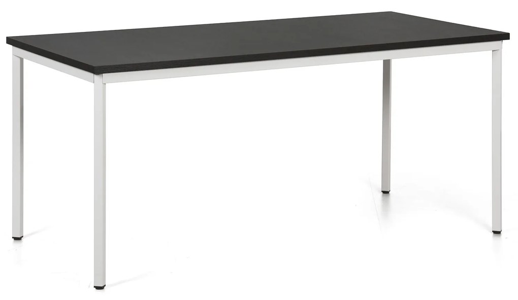 Jedálenský stôl TRIVIA, sivá podnož, 1600 x 800 mm, wenge