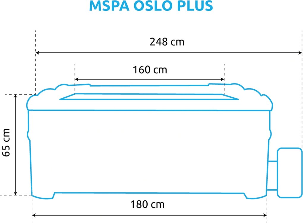 Marimex | Vírivý bazén MSPA Oslo Plus F-OS063WP | 11406451