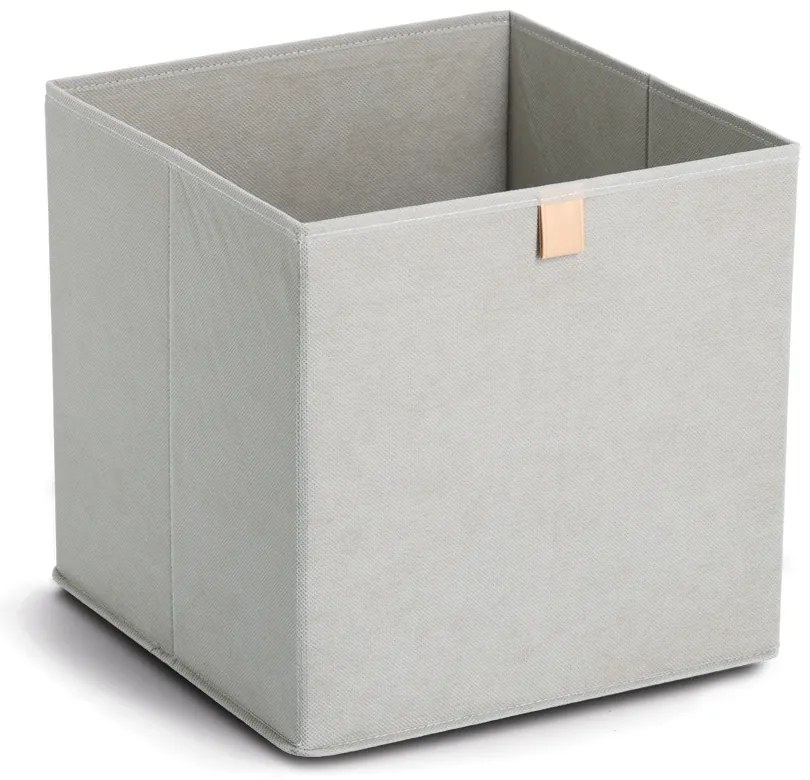 Zeller Present Úložný box, kostka, do čtvercový knihoven WOVEN 32x32x32, šedý