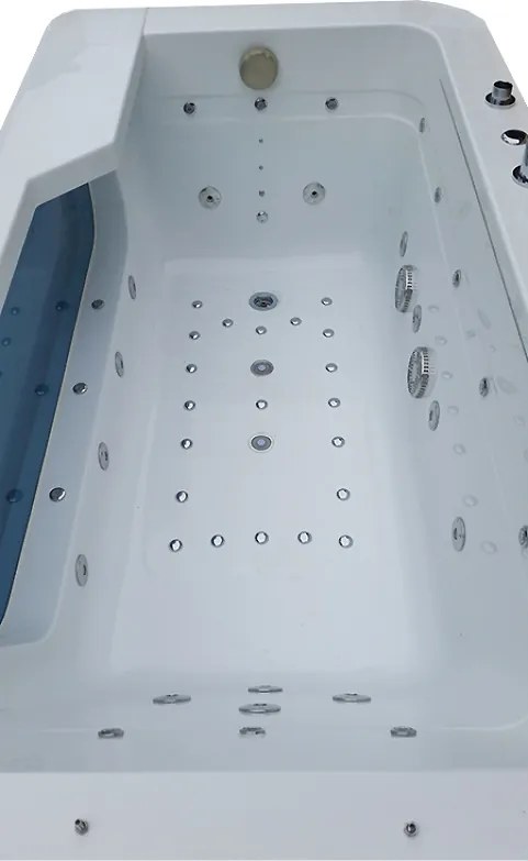 BPS-koupelny Hydromasážna vaňa NEVADA 912 WH 170x90 BIELA s ohrevom vody