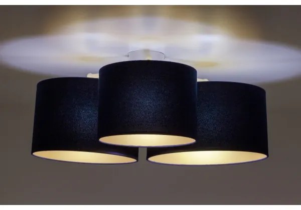 Duolla - Stropné svietidlo ROLLER TRIO 3xE27/60W/230V modrá