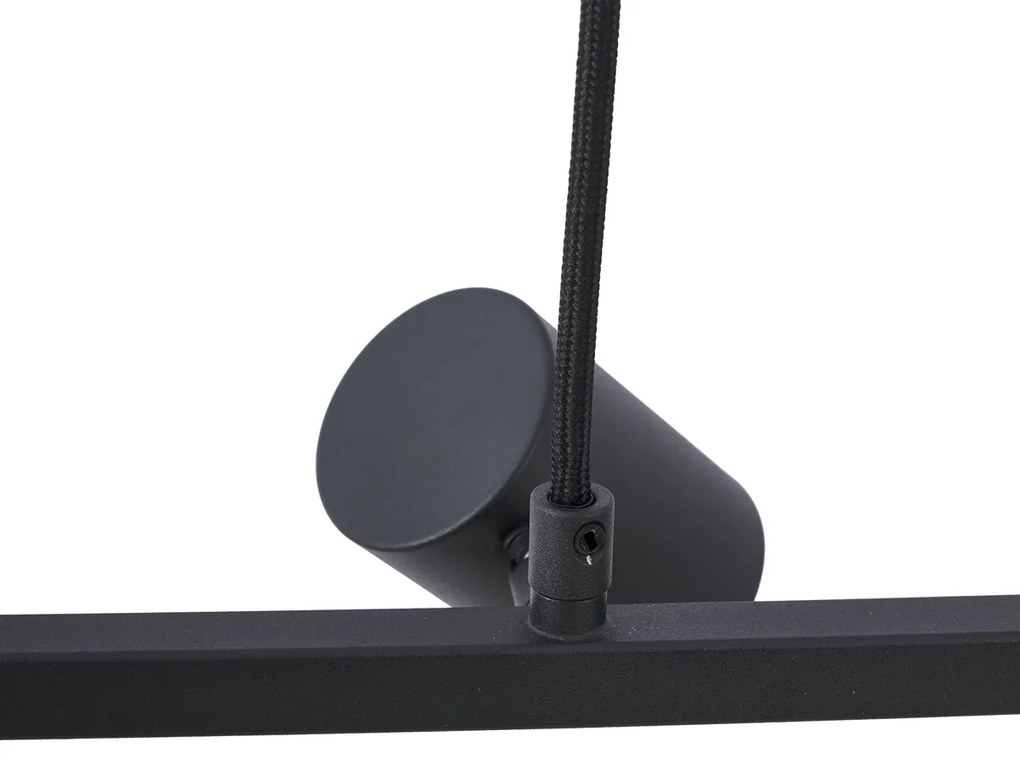 Moderné závesné svietidlo čierne so 6 svetlami - Jeana Straight