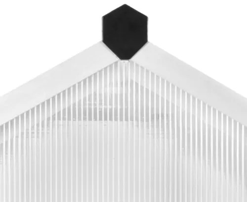 vidaXL Skleník, hliník 421x190x195 cm, 15,6 m³-