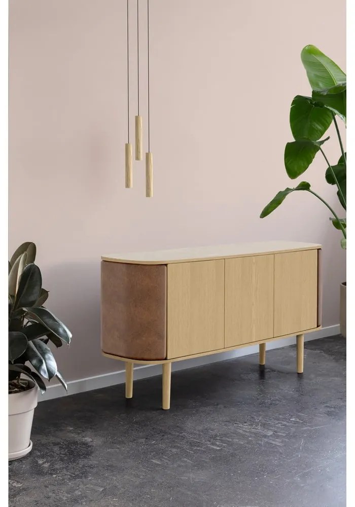 LED závesné svietidlo s dreveným tienidlom ø 3 cm Chimes – UMAGE