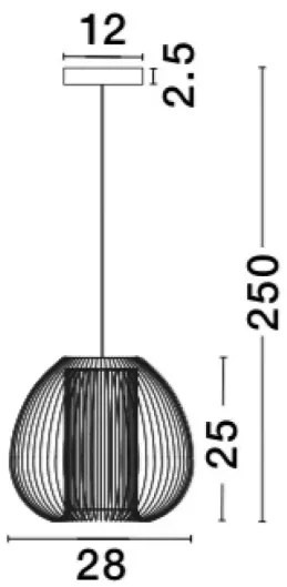 Industriálny luster Desire 28 biele