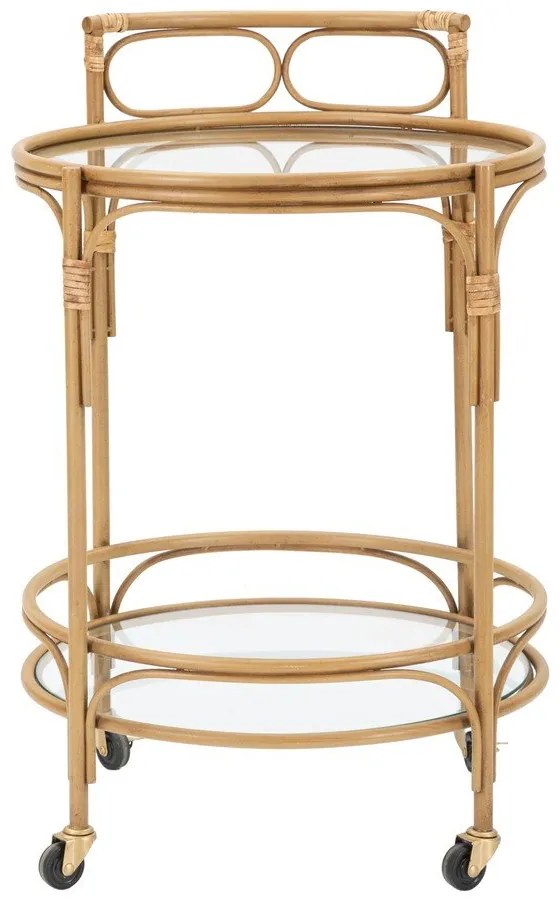 Kovový servírovací stolík na kolieskach ø 51 cm Panama - Mauro Ferretti