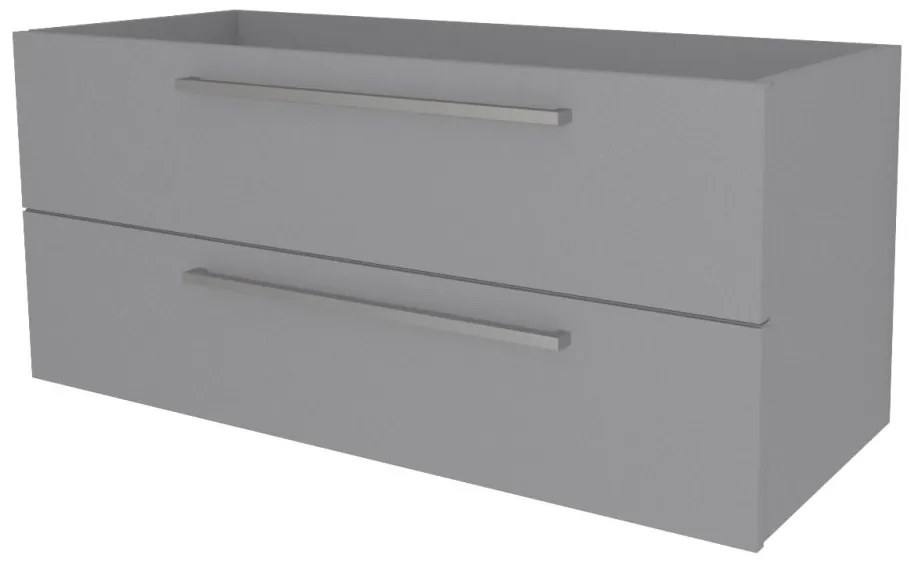 Mereo Bino, kúpeľňová skrinka 121 cm, Multidecor, Šedá supermat, MER-CN693SSEDA