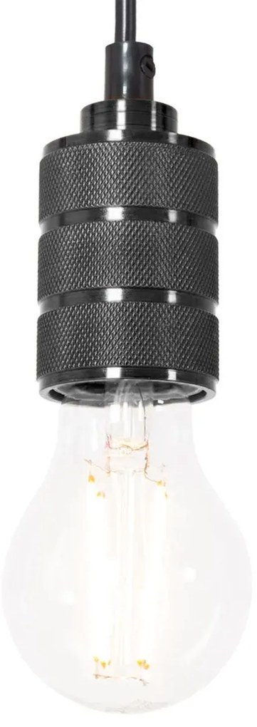 Toolight Toolight, závesná stropná lampa 1xE27 APP342-1CP, čierna, OSW-08409