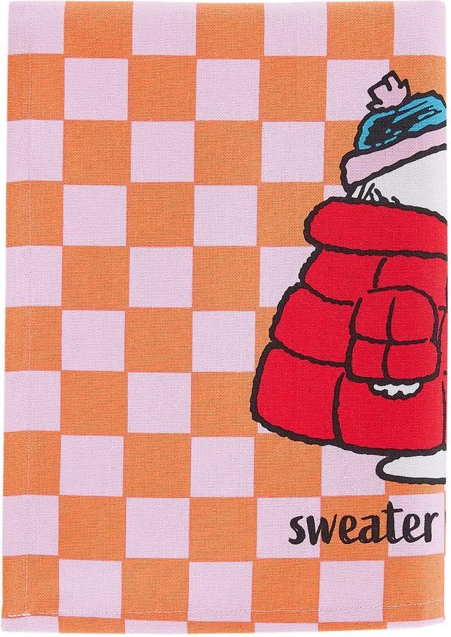 PEANUTS Utierka "Sweater Weather" - oranžová/ružová