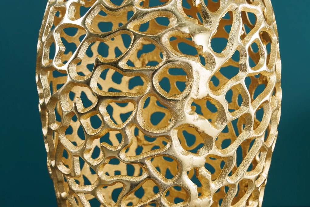 Váza Abstract Leaf 65cm zlatá