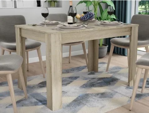 Jedálenský stôl Adam 120x80 cm, dub sonoma, rozkladací%