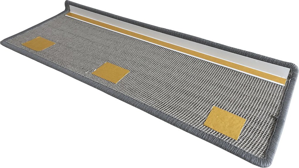Nášľapy na schody Udinese šedý obdĺžnik - 24x65 obdĺžnik (rozmer vrátane ohybu) Vopi