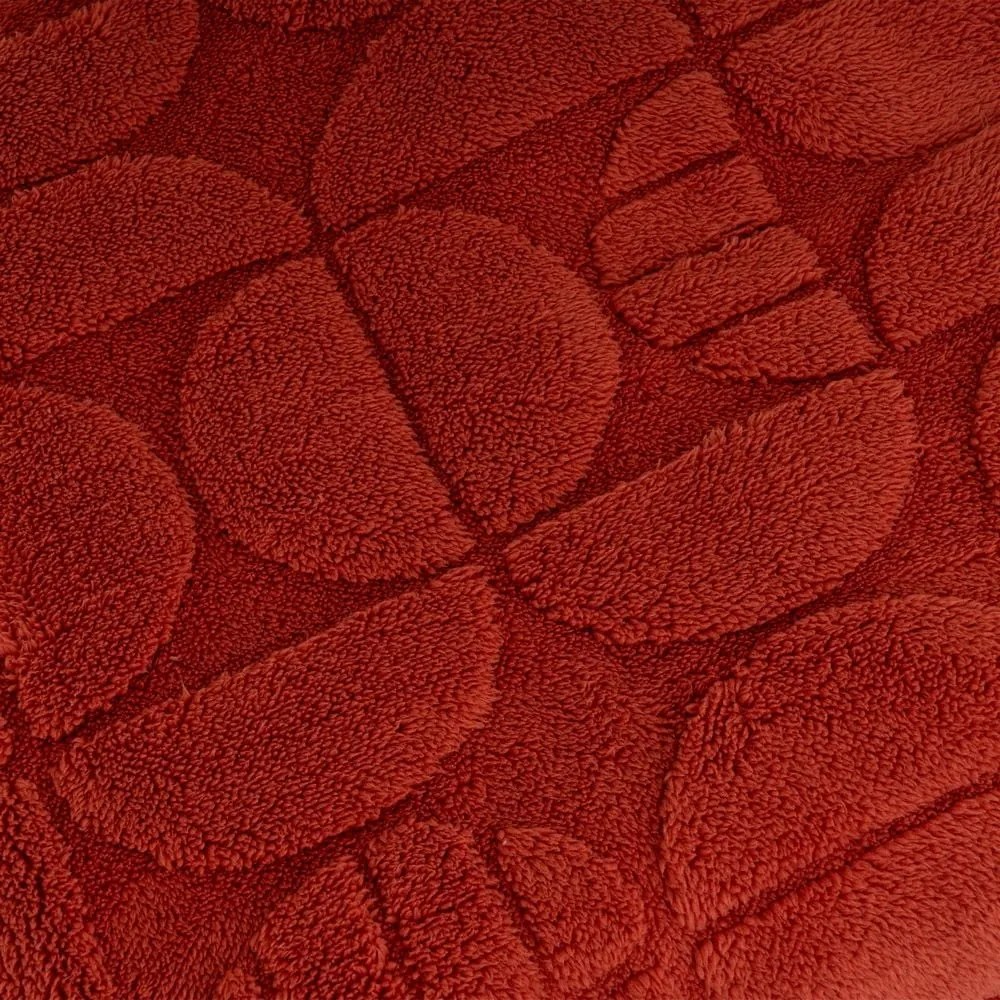 Deka z mikroplyšu v tehlovej farbe 130x160 cm Mid Century – Casa Selección