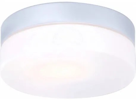 GLOBO 32111 VRANOS vonkajšie stropné svietidlo D185mm 1xE27 IP44 strieborná, opál