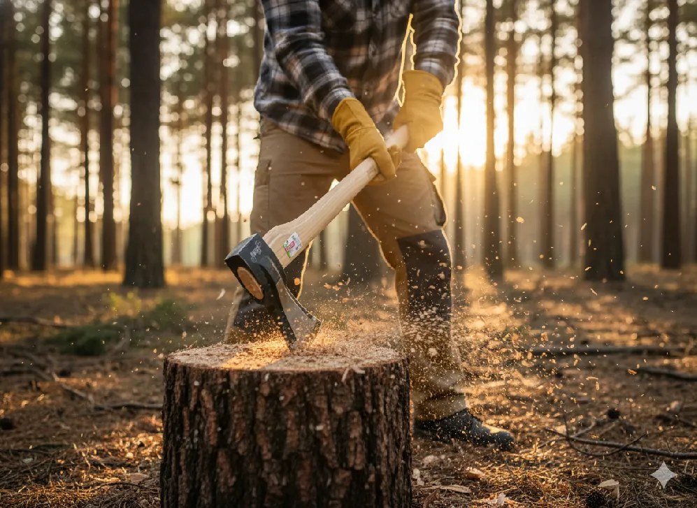 CH Štiepacia sekera s drevenou rukoväťou 3000 g / 90 cm