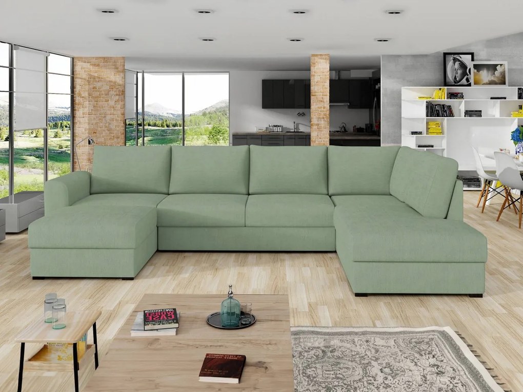 Sedacia súprava Szafran, Dostupné poťahy: ekokoža Soft 017 + Lux 06, Strana: ľavá