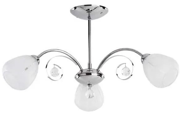 Prisadený luster APOLLO 3xE14/10W/230V lesklý chróm
