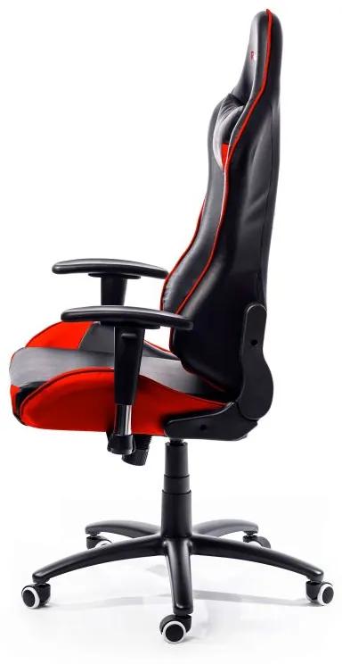 Kancelárska stolička - kreslo KANSAS - červená