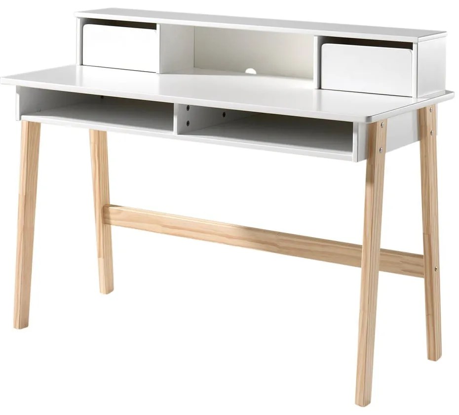 Biely detský písací stôl Vipack Kiddy