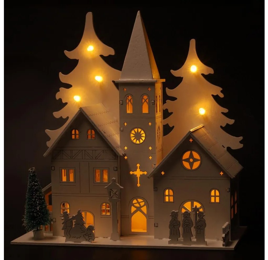 Brilagi - LED vianočná dekorácia LED/2xAA kostolík