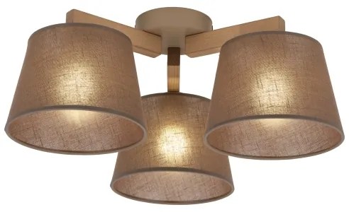 Brilagi - Prisadený luster LATTE SABIA 3xE27/15W/230V borovica/hnedá