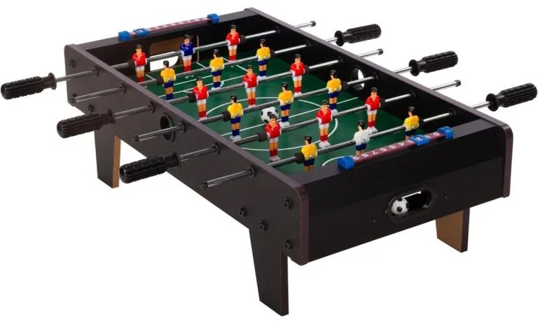 GamesPlanet® 43251 Mini stolný futbal s nožičkami 70 x 37 x 25 cm, čierny