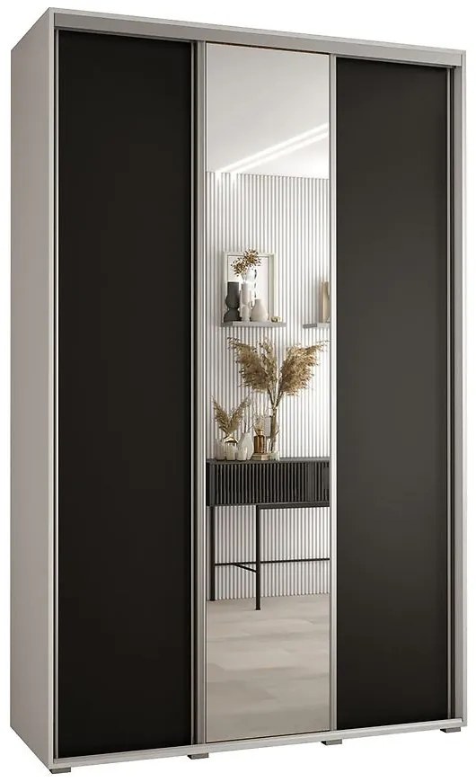 Skriňa 45 Canaris 3 180 biela/čierna/silver