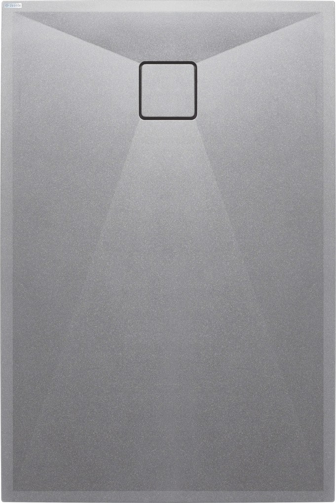 Deante Correo, obdĺžniková granitová sprchová vanička 140x80 cm, šedá, DEA-KQR_S48B