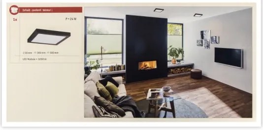 Paulmann 71026 - LED/22W Stropné svietidlo ABIA 230V čierna