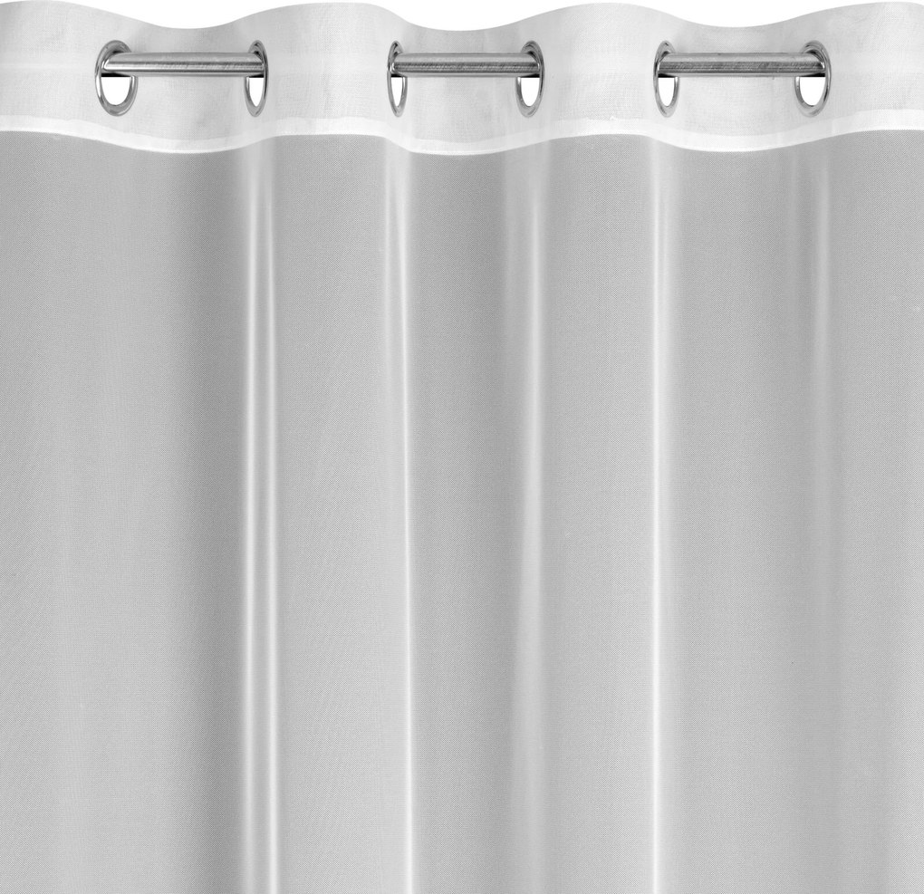 ZÁCLONA NA KRÚŽKOCH ALISON 140X250 CM BIELA