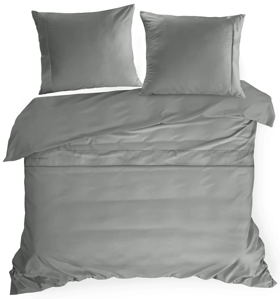 MAKOSATÉNOVÉ OBLIEČKY EVA MINGE ELEGANT1C 200X220 CM, 2 KS 70X80 CM SIVÉ