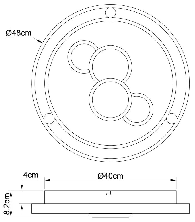 GLOBO KOLLI 48405-50 Stropné svietidlo