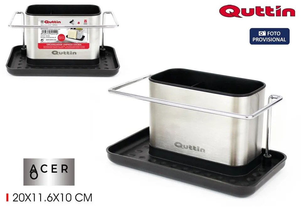 Stojan na umývacie prostriedky Quttin 2551, nerez