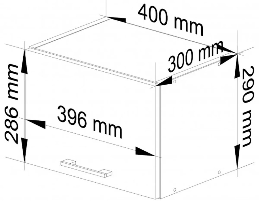 Kuchynská skrinka OLIVIA W40OK - biela