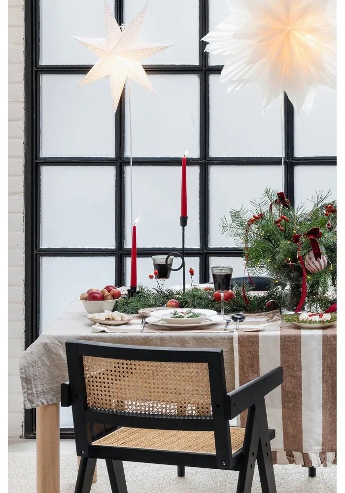 Behúň na stôl s prímesou ľanu 50x150 cm Maura – Kave Home