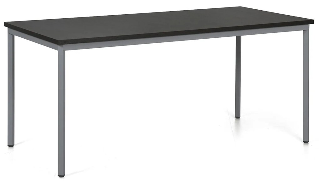 Jedálenský stôl TRIVIA, 160x80 cm, tmavo sivá podnož, wenge