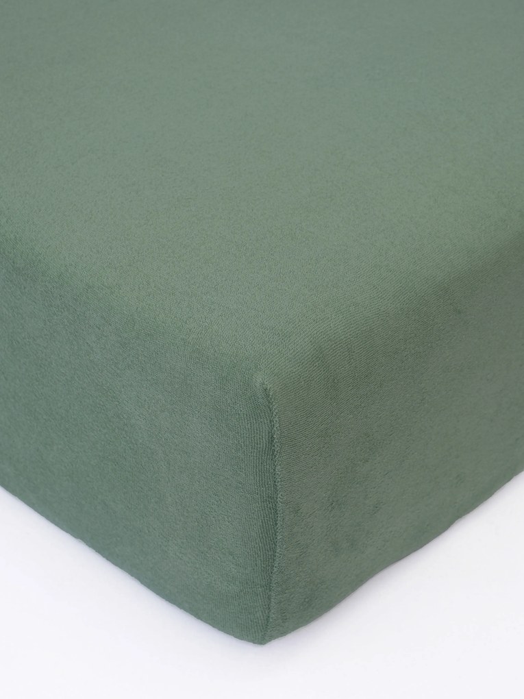 Froté plachta 200 × 200 cm - olivová