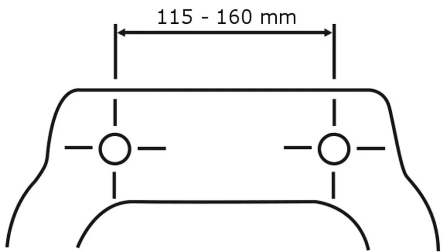 Matnečierne WC sedadlo Wenko Prima, 41 x 38 cm