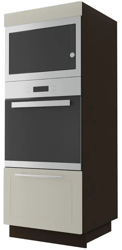 Kuchynská skrinka D5AM/60/154 Quantum vanilla mat/lava