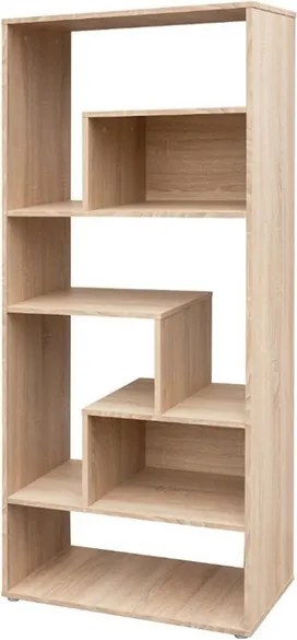 Vysoký regál Zigzag, dub sonoma