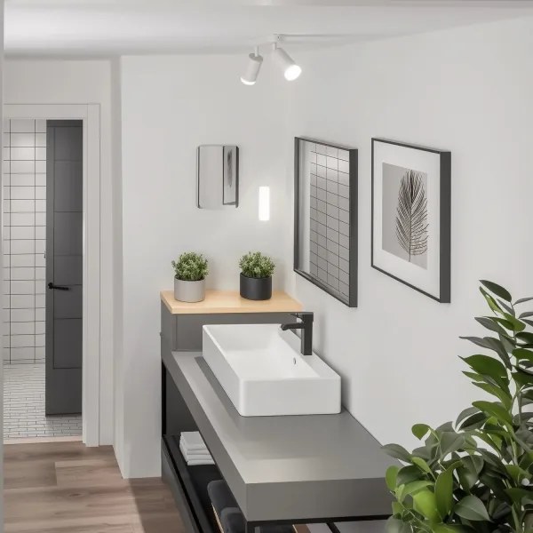 Brilagi - Kúpeľňové bodové svietidlo SELE 2xGU10/30W/230V IP44 biela