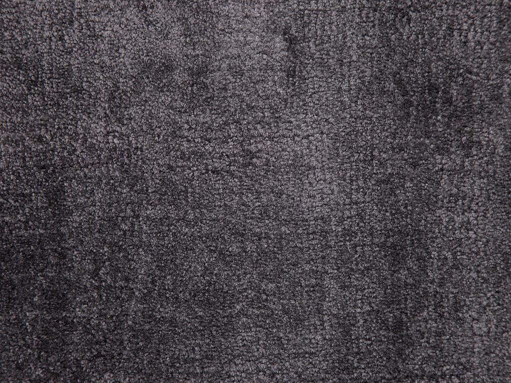 Viskózový koberec 80 x 150 cm tmavosivý GESI II Beliani