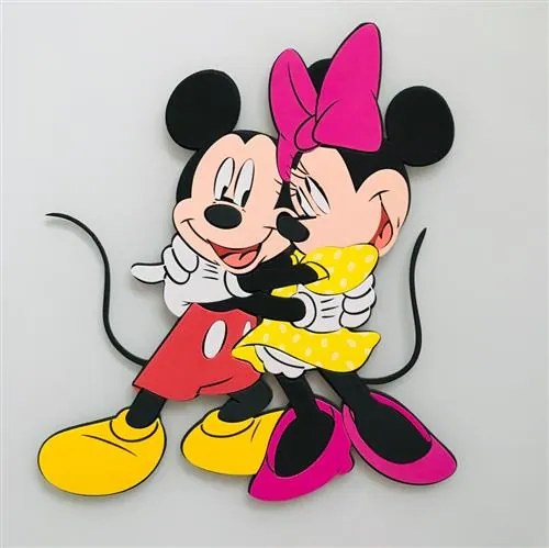 3D Penová dekorácia na stenu Mikie a Minnie SRMK-0016 rozměr 39 x 35,5 cm, IMPOL TRADE