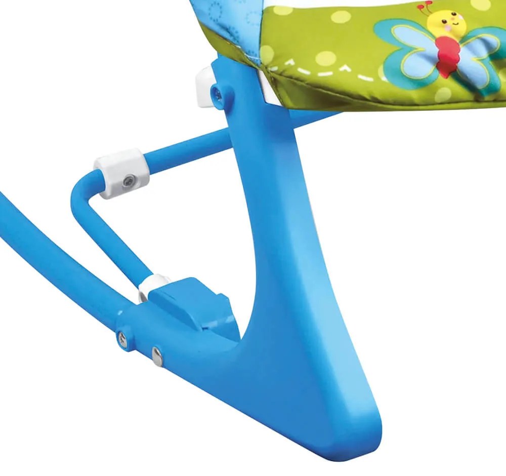 Vibračné, hudobné lehátko do 18 kg, modré