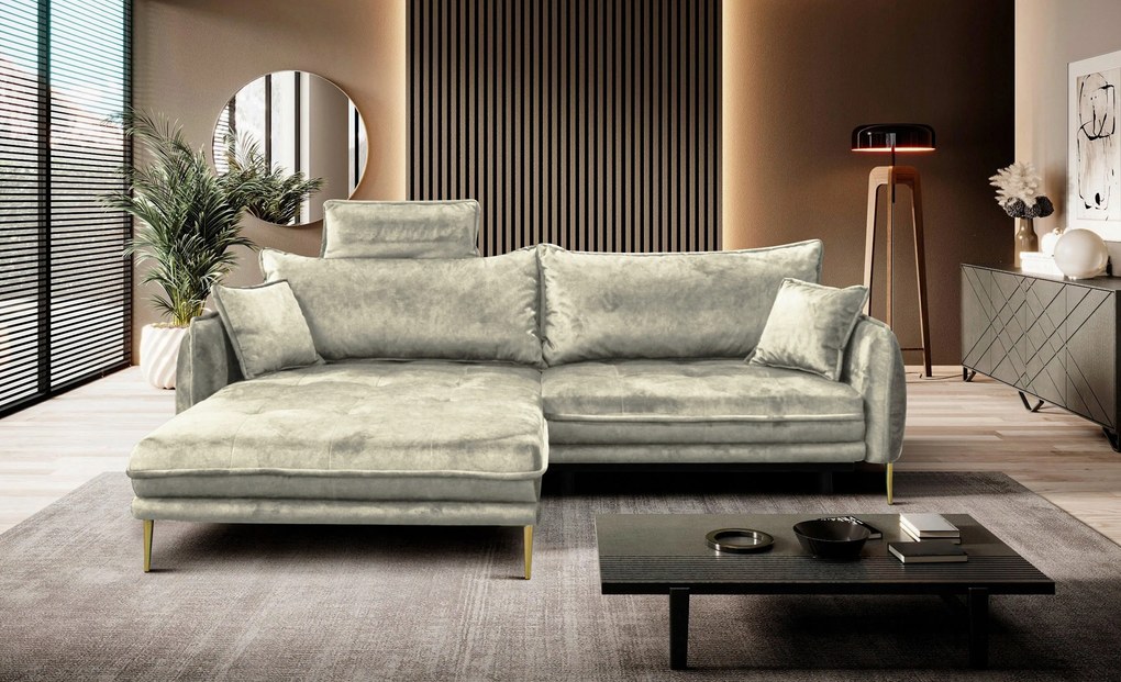 XXXLutz ROHOVÁ SEDAČKA, textil, krémová MID.YOU - Sedačky - 001574006202