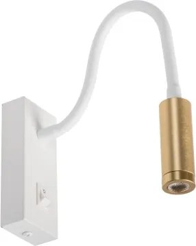Kanlux 32518 - LED flexibilná lampička TONIL LED/3,3W/230V biela/zlatá