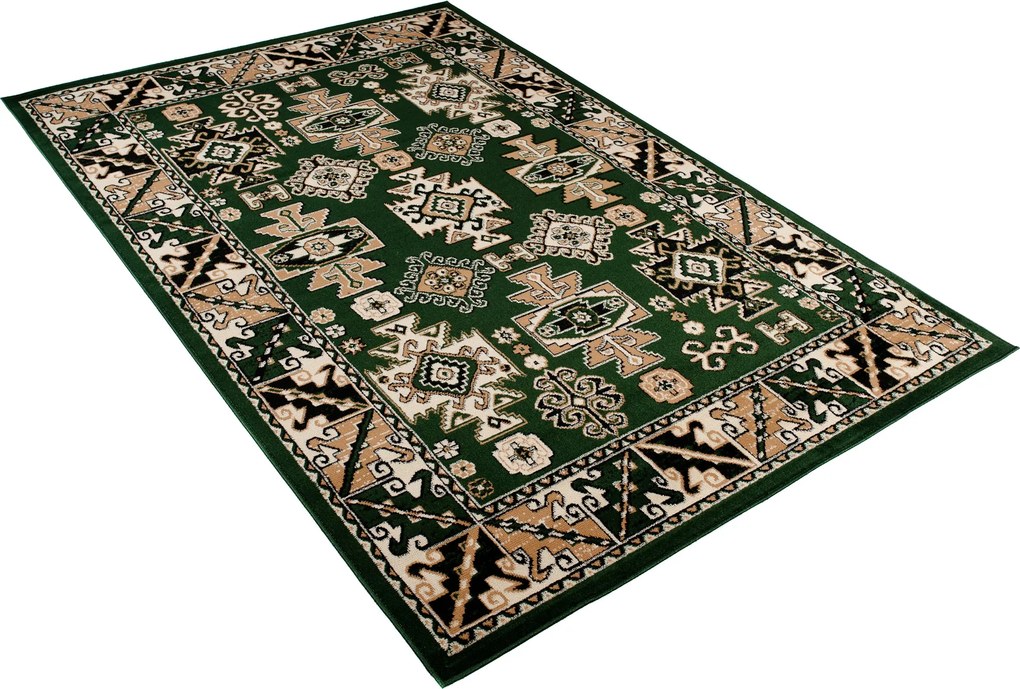 TA Koberec C645A Z_GREEN EUFRAT BLX Zelený Obdĺžnikový Rozmer: 80x150 cm